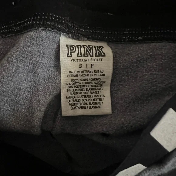 PINK Victoria's Secret Gray Hoodie with Hot Pink Accents - Picture 3 of 5